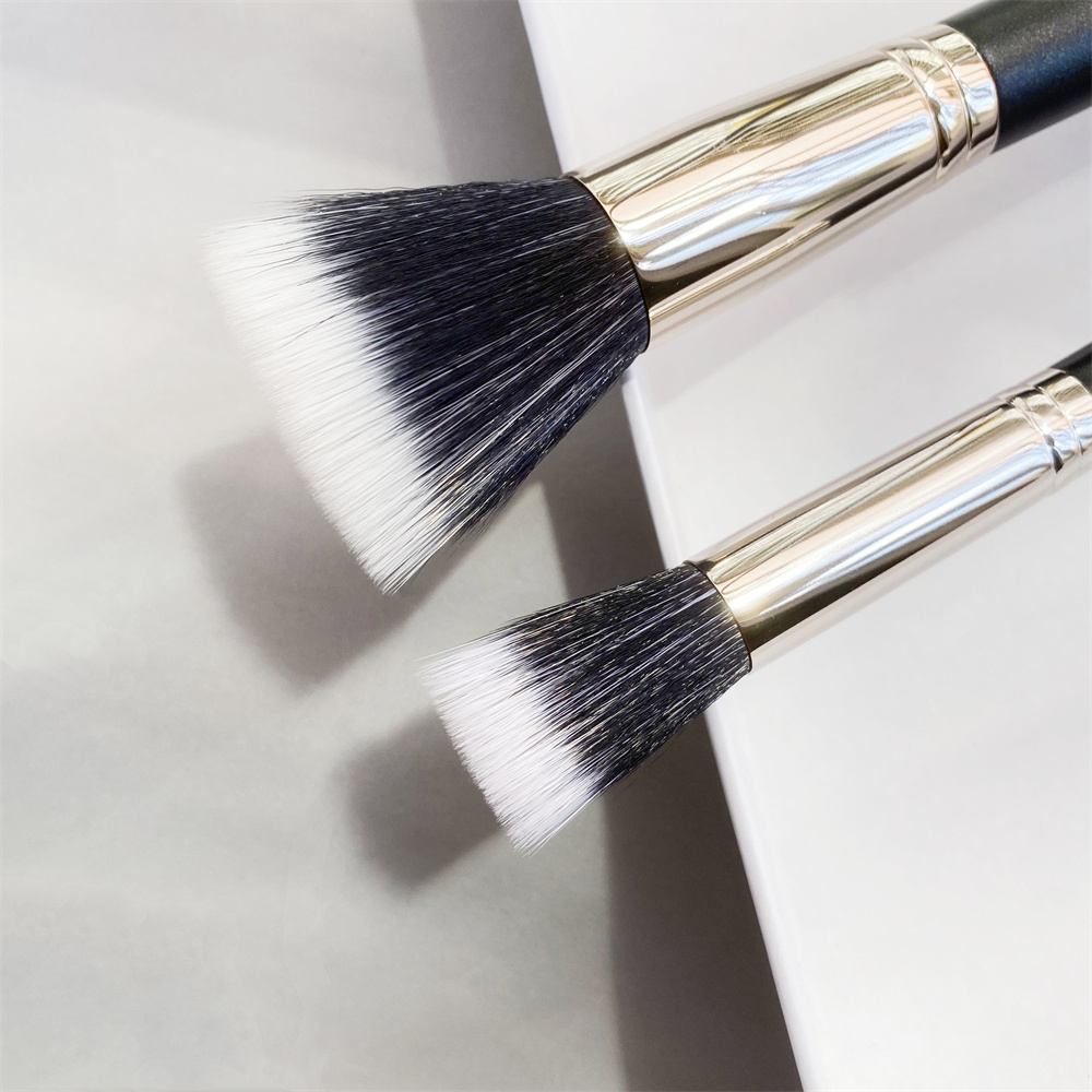 Duo Fibre Face Makeup Stippling Brush 187/188 Large/Small Multi-Purpose lightweight Face Powder Foundation Blush Highlighter Beauty Cosmetic Tool z250