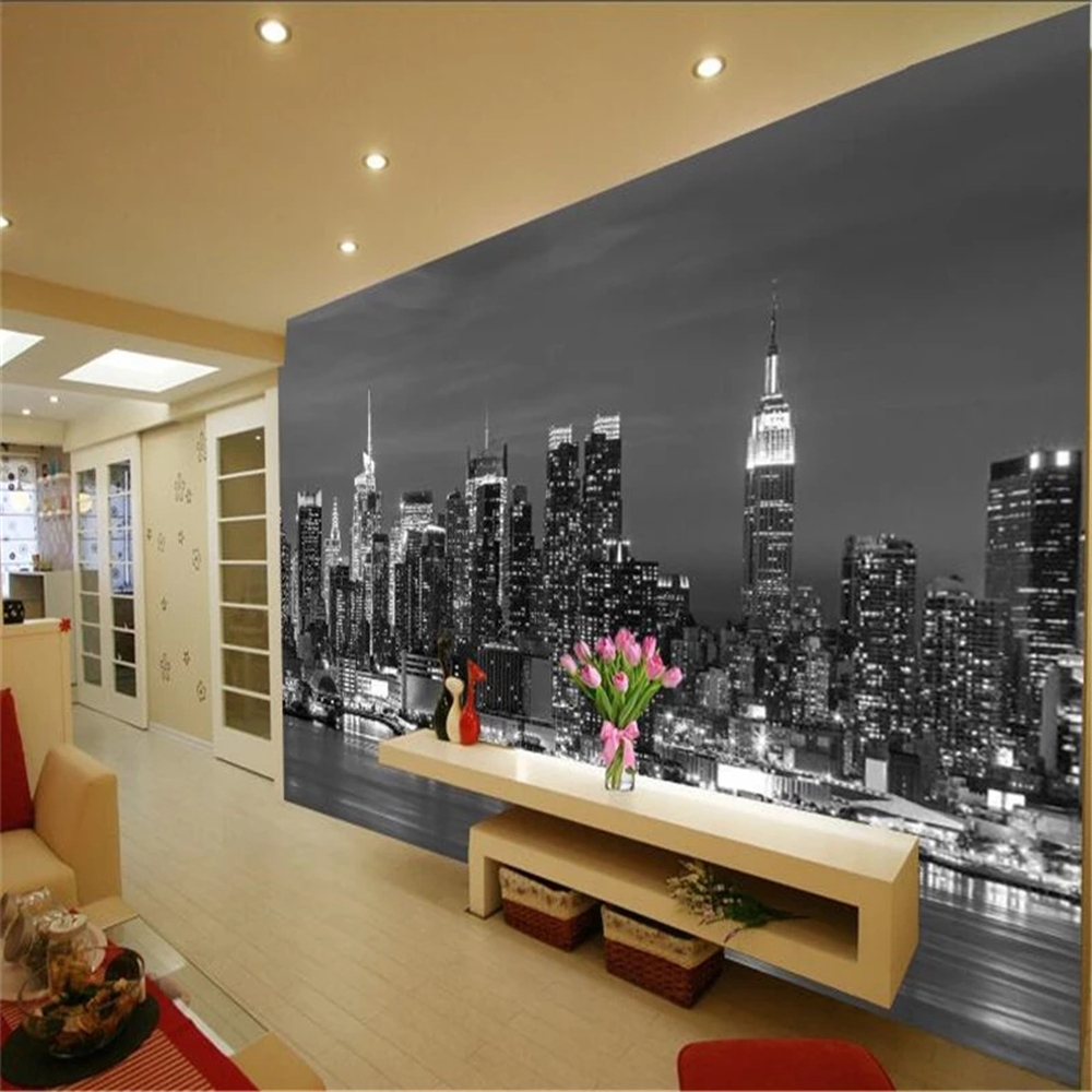 Custom 3D wallpaper New York Landscape photo Mural Large living room bedroom backdrop painting decorate Waterproof
