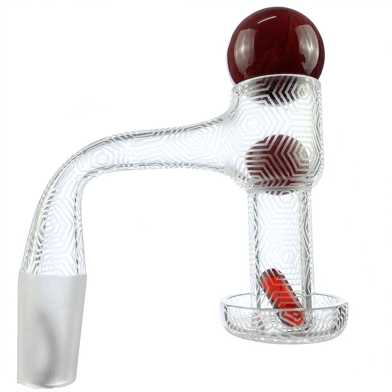 JEMQ 90Degree 14Male 20mm Wide Full Weld Seamless Sandblasted Smoking Quartz Banger With Pill Glass Marble Ruby Pearls
JEMQ 90Degree 14Male 20mm Wide Full Weld Seamless Sandblasted Smoking Quartz Banger With Pill Glass Marble Ruby Pearls