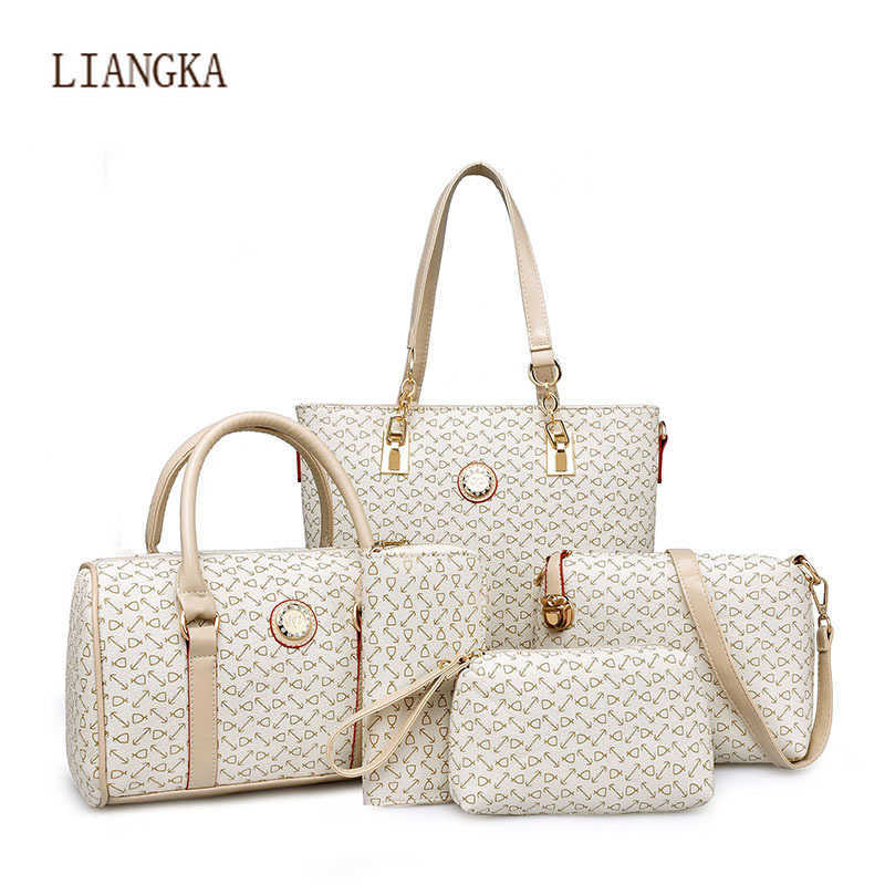 5-piece Set Luxury Brand Women Hand Bag 2021 PU Leather Purse Bags Shoulder Messenger Ladies Handbag Bolsa Feminina C0602, Cherry blossom pink
5-piece Set Luxury Brand Women Hand Bag 2021 PU Leather Purse Bags Shoulder Messenger Ladies Handbag Bolsa Feminina C0602, Cherry blossom pink