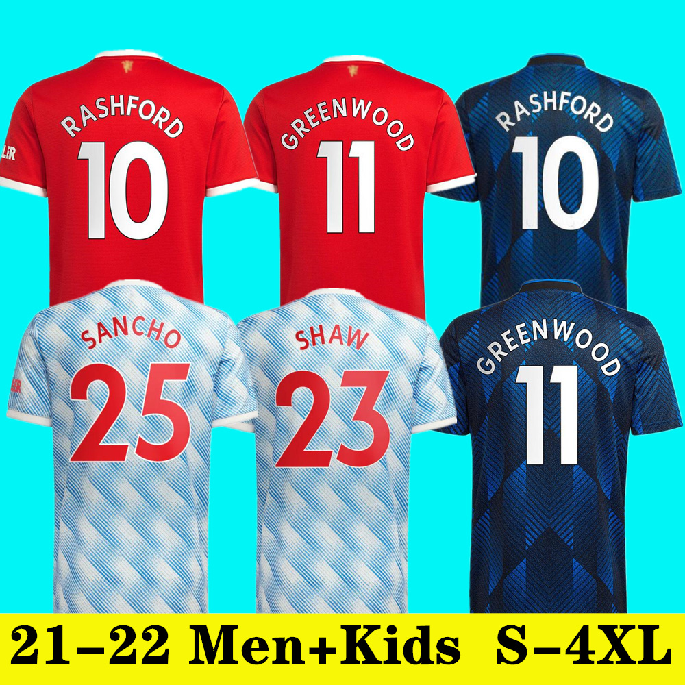 21 22 RONALDO SANCHO SHAW Manchester soccer jerseys UNITED Fans Player version Man BRUNO FERNANDES VARANE MARTIAL UTD RASHFORD football shirt 2022 men + kids kit set, 21-22 away
21 22 RONALDO SANCHO SHAW Manchester soccer jerseys UNITED Fans Player version Man BRUNO FERNANDES VARANE MARTIAL UTD RASHFORD football shirt 2022 men + kids kit set, 21-22 away