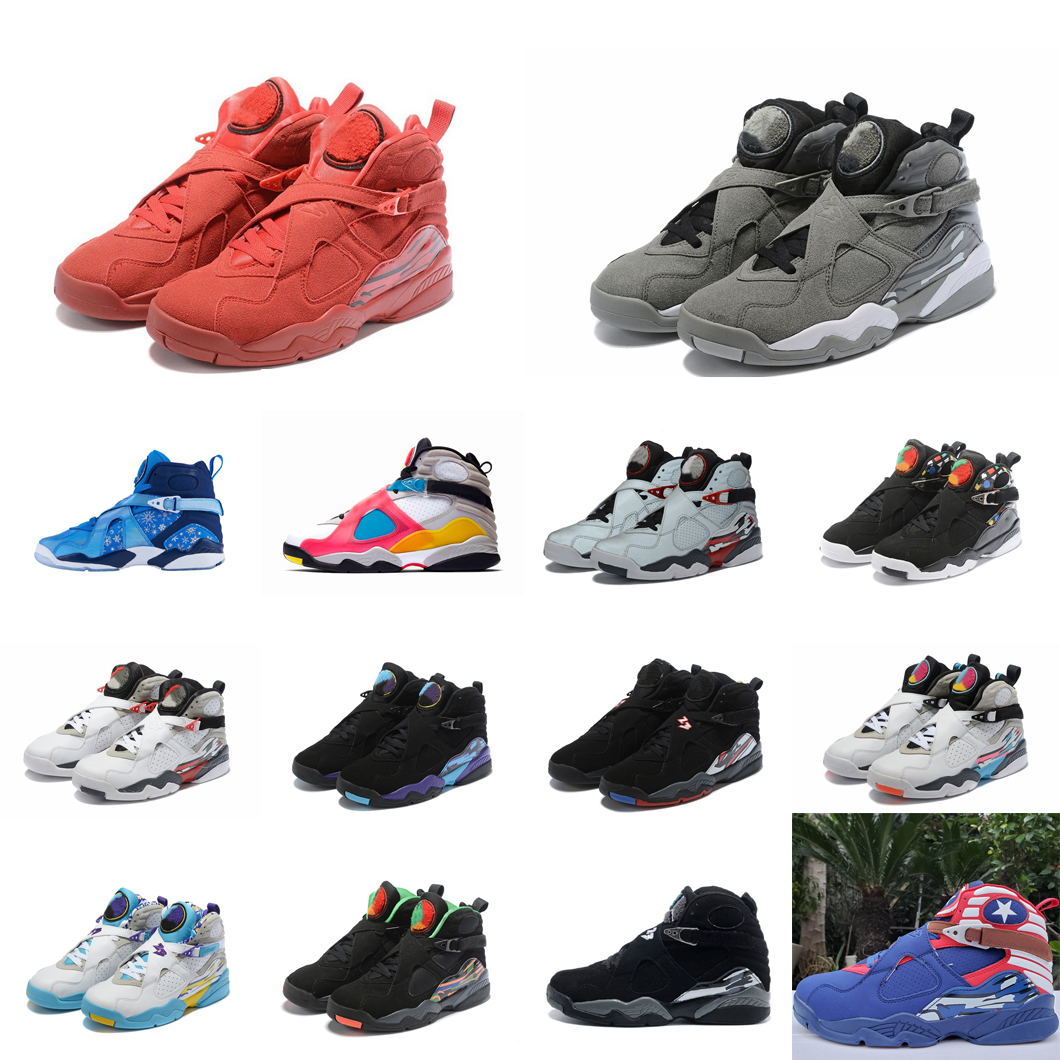 Retro mens jumpman 8 viii basketball shoes 8s og pro sneakers Red Suede Grey Valentine Day Chrome Raid Olive Green lebron 19 tennis with box, Bred
Retro mens jumpman 8 viii basketball shoes 8s og pro sneakers Red Suede Grey Valentine Day Chrome Raid Olive Green lebron 19 tennis with box, Bred