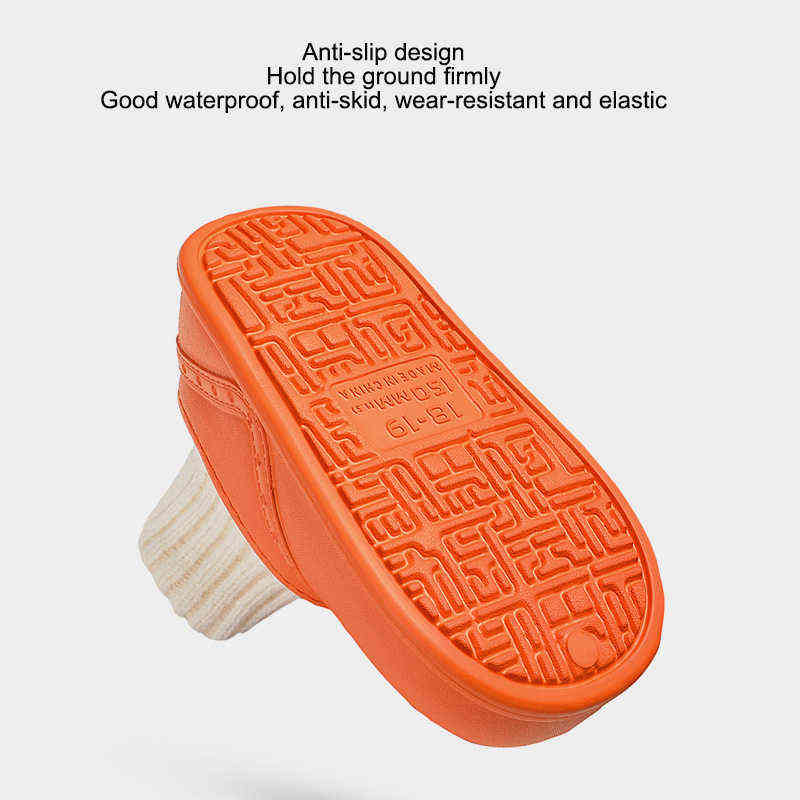 NSOH Kids Slippers Autumn Winter Keep Warm Kids Shoes Non-slip Waterproof Boys Girls Thread Sock Shoes Indoor Cotton Shoes 211119