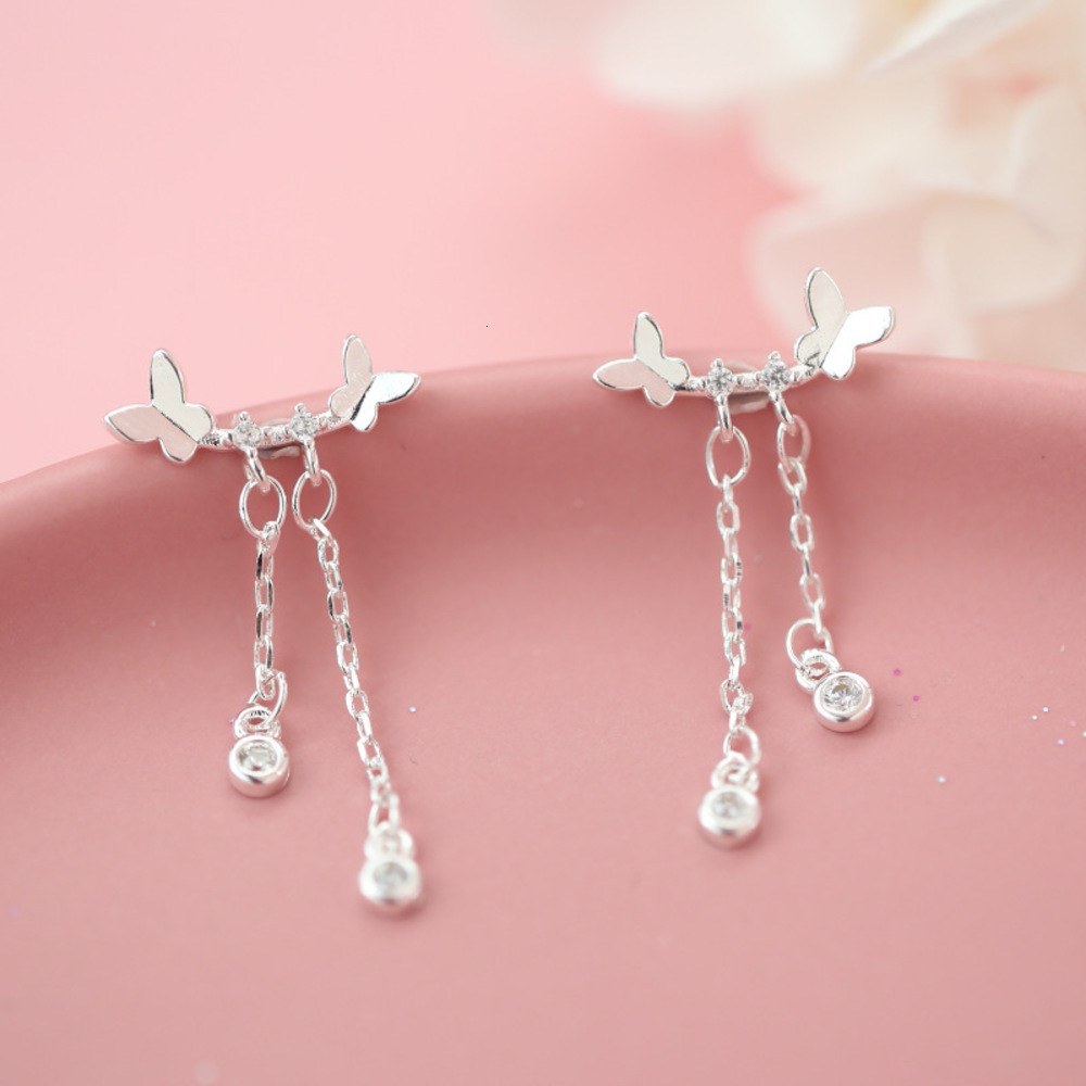 earrings Small fresh Double Butterfly Korean personalized Mori super fairy sweet temperament girl Earrings, Golden
earrings Small fresh Double Butterfly Korean personalized Mori super fairy sweet temperament girl Earrings, Golden