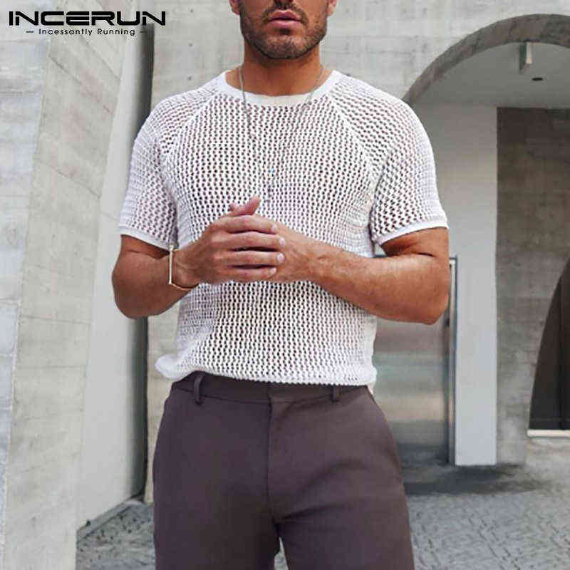 2021 Men T Shirt Solid Color Hollow Out See Through Streetwear Short Sleeve O Neck Tops Vacation Casual Sexy Camisetas INCERUN 7 G1222, White
2021 Men T Shirt Solid Color Hollow Out See Through Streetwear Short Sleeve O Neck Tops Vacation Casual Sexy Camisetas INCERUN 7 G1222, White