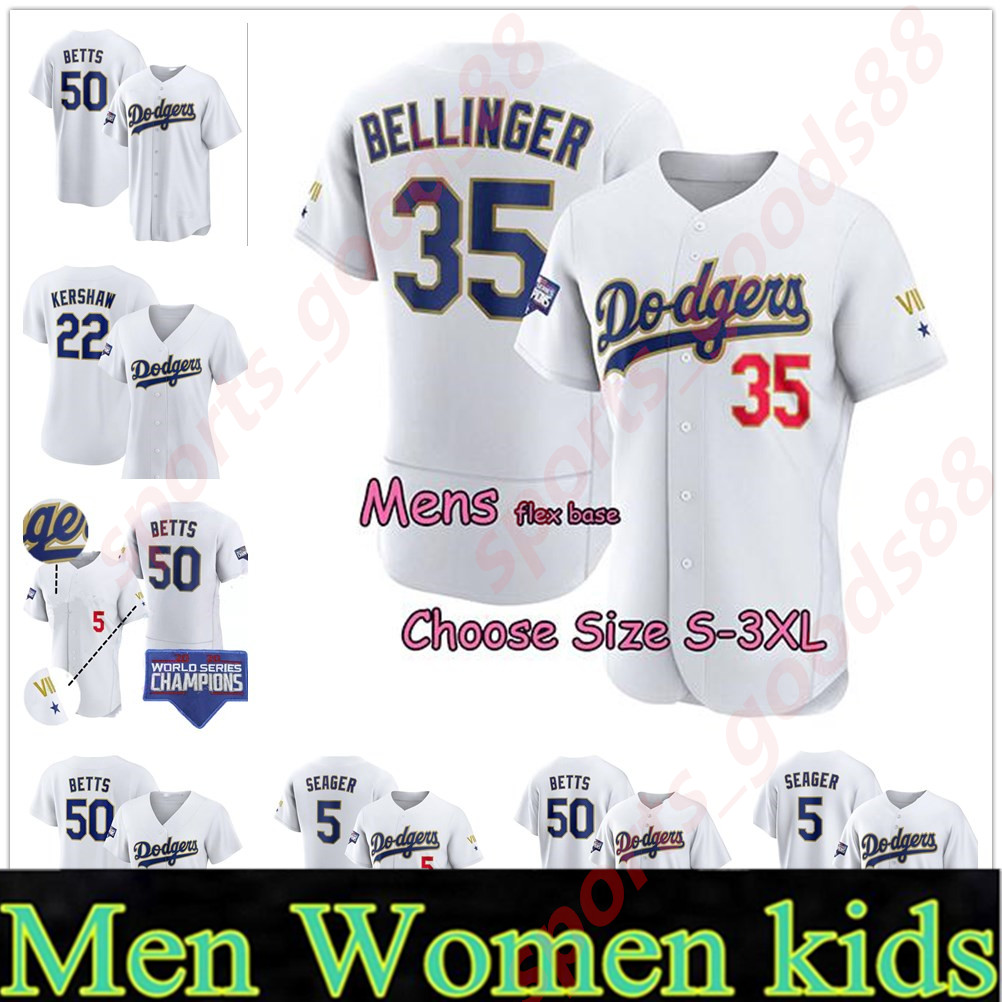 Custom 2021 Men 50 Betts Cody Jersey 35 Bellinger Justin 42 Robinso Turner Clayton Kershaw Walker Buehler Mookie Dodgers Enrique Baseball Jerseys 05