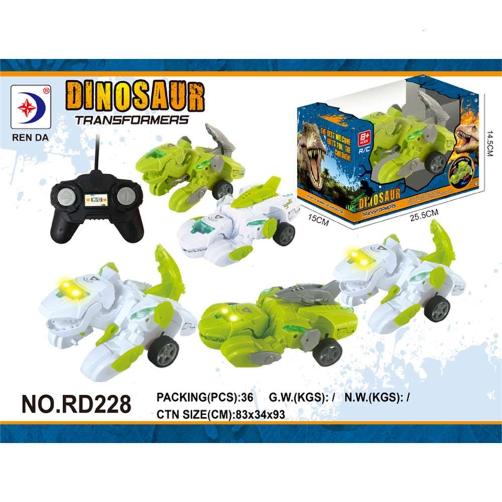 Electric/RC Car 2.4G electric deformation wireless remote control dinosaur chariot with light music variant robot model toys
Electric/RC Car 2.4G electric deformation wireless remote control dinosaur chariot with light music variant robot model toys