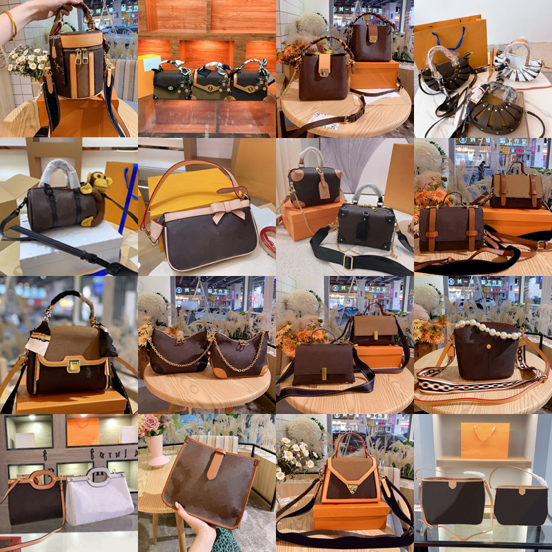 Luxurys Designers Womens Fashion Bags Totes Purse Genuine Leather Brown Flower Letter Lady Handbag Crossbody Shoulder Purses Bag Classic 18 Styles, Style-6
Luxurys Designers Womens Fashion Bags Totes Purse Genuine Leather Brown Flower Letter Lady Handbag Crossbody Shoulder Purses Bag Classic 18 Styles, Style-6