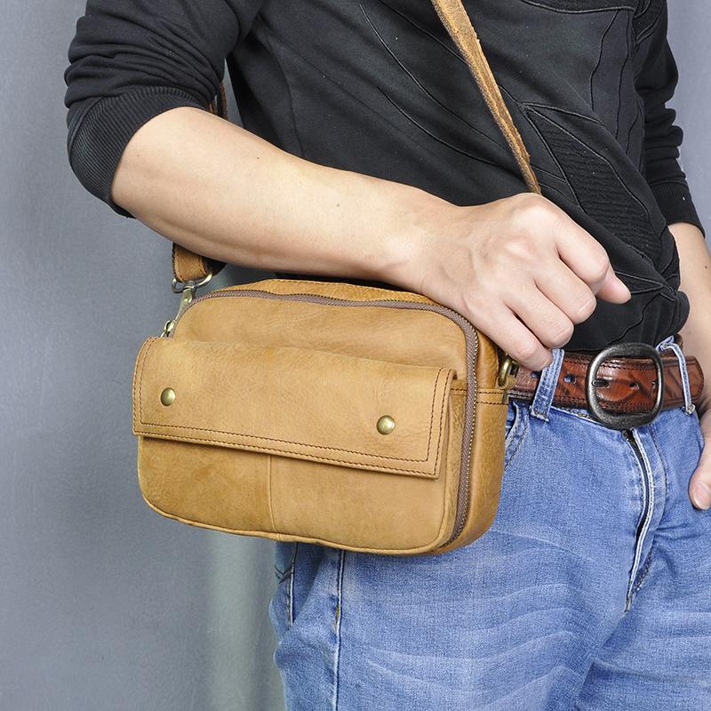 Waist Bags Quality Leather Men Casual Fashion Travel Fanny Belt Bag Chest Pack Sling Design 8" Phone Tablet Case Male 2050, Sky blue
Waist Bags Quality Leather Men Casual Fashion Travel Fanny Belt Bag Chest Pack Sling Design 8" Phone Tablet Case Male 2050, Sky blue