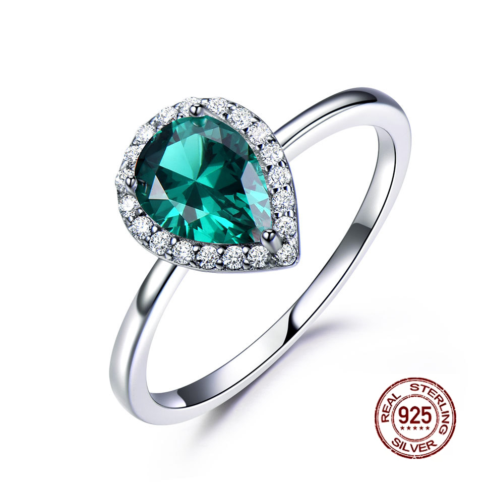 Deluxe 100% Real 925 Sterling Silver Ring Pyriform Glisten Emerald Wedding Rings Fine Jewelry Ornament Beauty Accessories Women, Golden;silver
Deluxe 100% Real 925 Sterling Silver Ring Pyriform Glisten Emerald Wedding Rings Fine Jewelry Ornament Beauty Accessories Women, Golden;silver