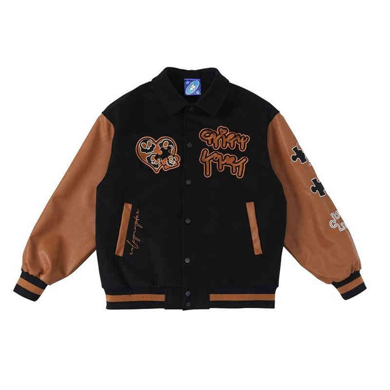 men's jackets hip hop jaquetas de beisebol do time dos homens quebra-cabeça carta bordados vintage casual estilo universitário casaco o, Black;brown
men's jackets hip hop jaquetas de beisebol do time dos homens quebra-cabeça carta bordados vintage casual estilo universitário casaco o, Black;brown