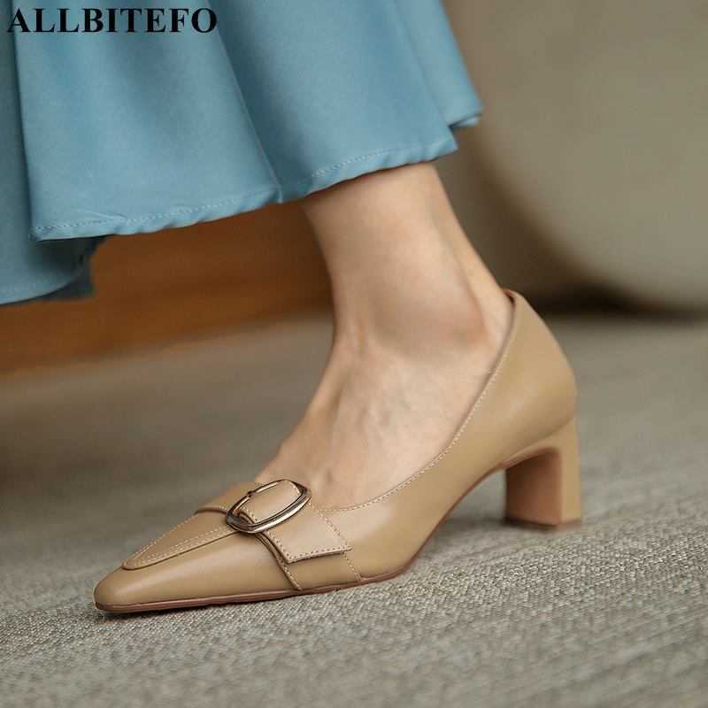 ALLBITEFO autumn/spring genuine leather brand high heels office ladies shoes buckle women high heel shoes alons hauts femme 210611, As picture
ALLBITEFO autumn/spring genuine leather brand high heels office ladies shoes buckle women high heel shoes alons hauts femme 210611, As picture