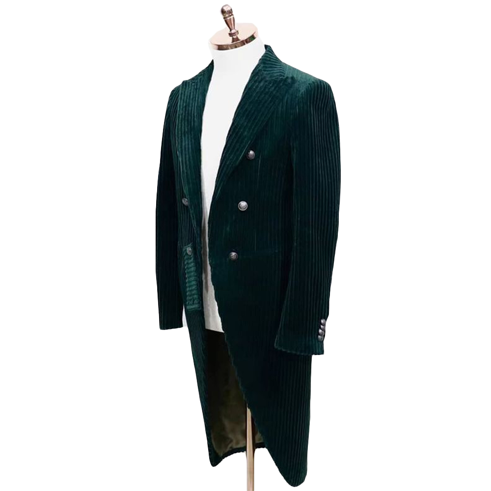 Hunter Green Men Tuxedos One Piece Business Suit Custom Made Casual Coat Office Outfit Wedding Suits