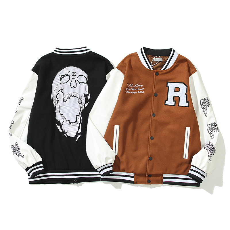 3d sweatshirt skull coats Designer jackets men outwear leather jacket baseball uniform letter embroidery long sleeve mens oversized streetwear coat, Customize
3d sweatshirt skull coats Designer jackets men outwear leather jacket baseball uniform letter embroidery long sleeve mens oversized streetwear coat, Customize