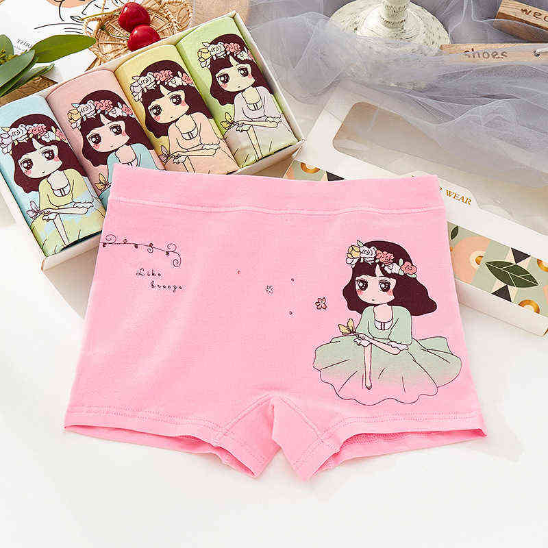 free shiping arrived high quality girl baby boxer short panties kids students children teenagers underwear 1-11y 5pcs/lot 211122