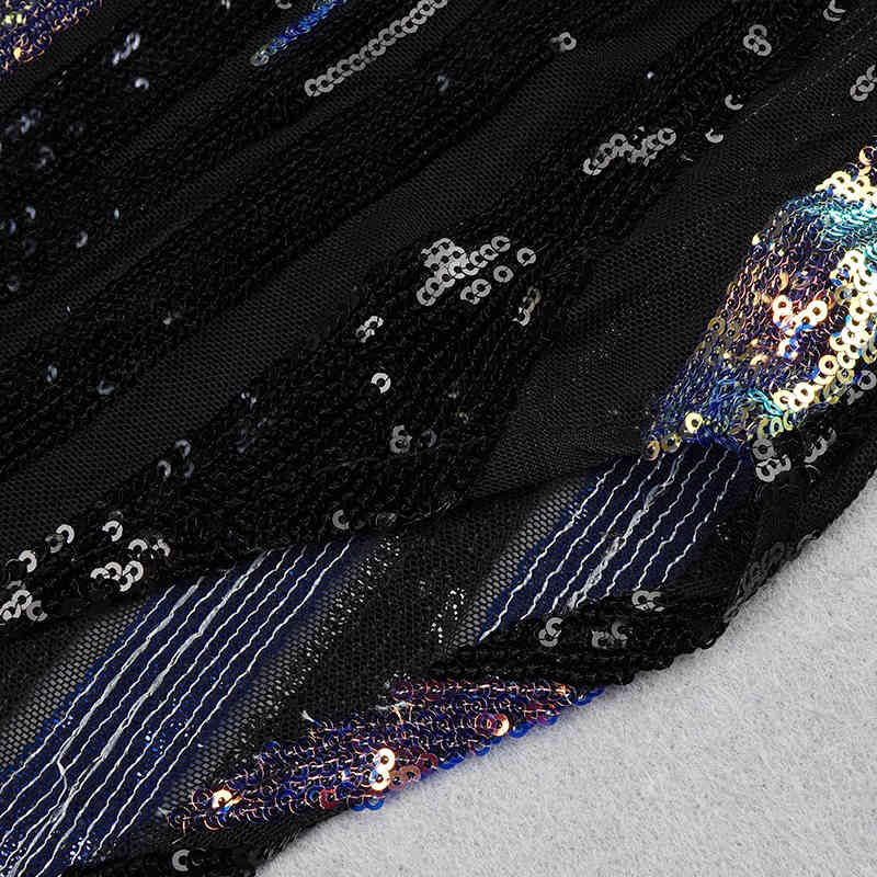 Free Shiny Sequin Dress Women Sexy O-Neck Sleeveless Bodycon Halter Club Midi Split Party Vestidos 210524