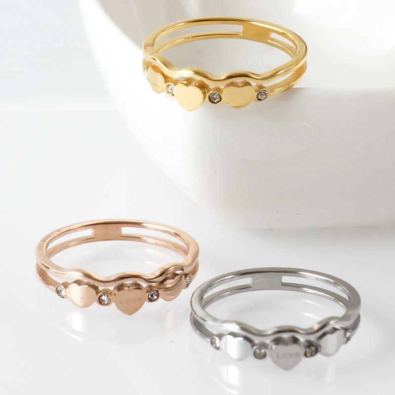 Cluster Rings Vintage Cubic Zirconia Women Men Lover Stainless Steel Classic Crystal Two Layers Hollow Trendy Ring Jewelry 
Cluster Rings Vintage Cubic Zirconia Women Men Lover Stainless Steel Classic Crystal Two Layers Hollow Trendy Ring Jewelry