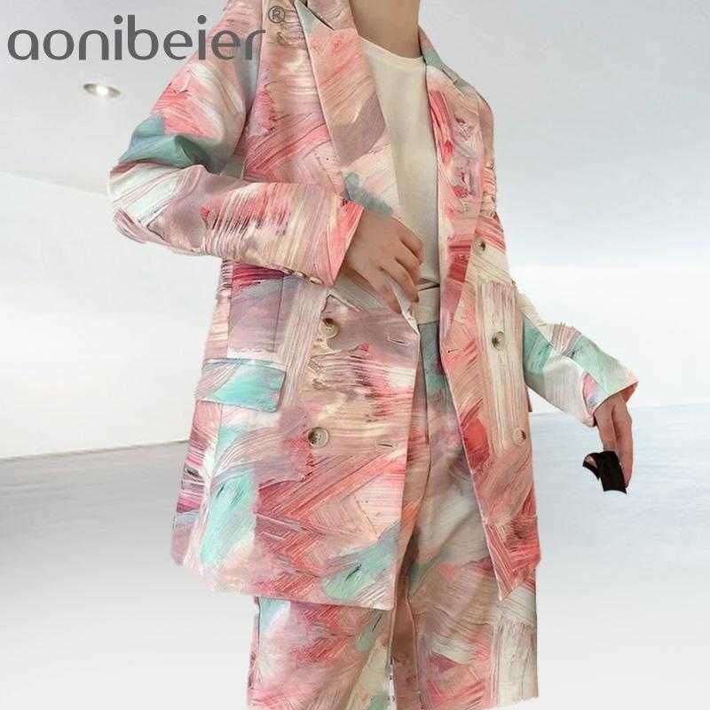 2 Piece Set Women Double Breasted Blazer And Short Pant Outfits Fashion Graffiti Print High Waist Shorts 210604
2 Piece Set Women Double Breasted Blazer And Short Pant Outfits Fashion Graffiti Print High Waist Shorts 210604