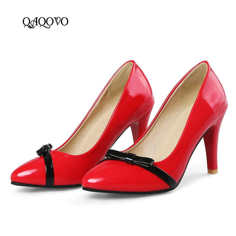Dress Shoes Sweet Bow Knot Pumps Women's Fashion Thin High Heels Party Spring Autumn Ladies White Red Black
Dress Shoes Sweet Bow Knot Pumps Women's Fashion Thin High Heels Party Spring Autumn Ladies White Red Black