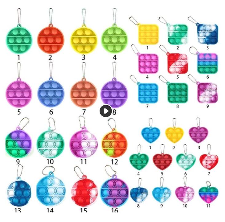 US stock 24H Simple Keychain Push Bubble Fidget Toys Decompression Toy Fidgets key chain Anti Stress Board BJ10
US stock 24H Simple Keychain Push Bubble Fidget Toys Decompression Toy Fidgets key chain Anti Stress Board BJ10