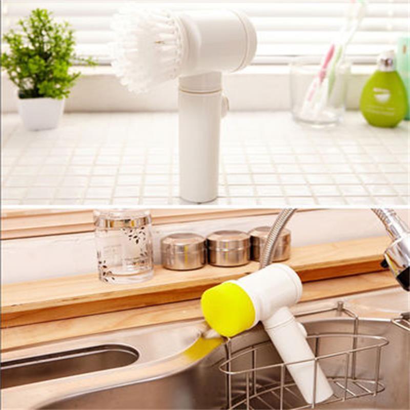 Double Use Kitchen Cleaning Brush Scrubber Dish Bowl Washing Sponge Automatic Liquid Dispenser Kitchen Pot Cleaner Tools