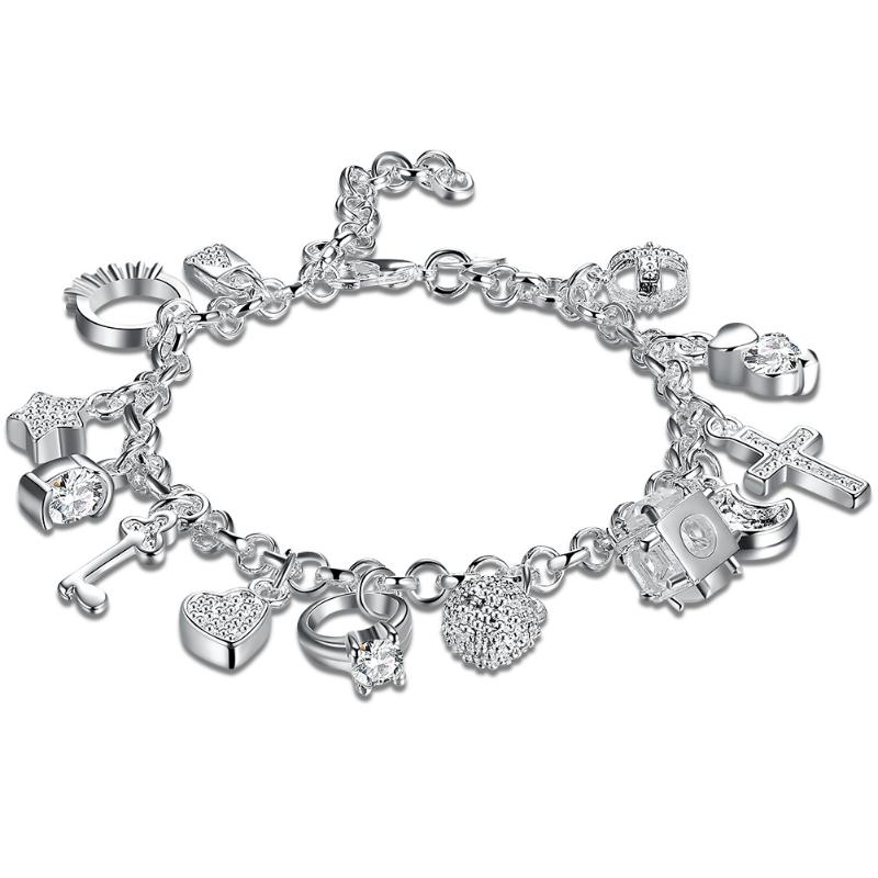 Link, Chain QWC 2021 13 Pendants Bracelet Silver Plated Key Lock Stars Bracelets For Women Girls Charmful Adjustable Length Jewelry
Link, Chain QWC 2021 13 Pendants Bracelet Silver Plated Key Lock Stars Bracelets For Women Girls Charmful Adjustable Length Jewelry