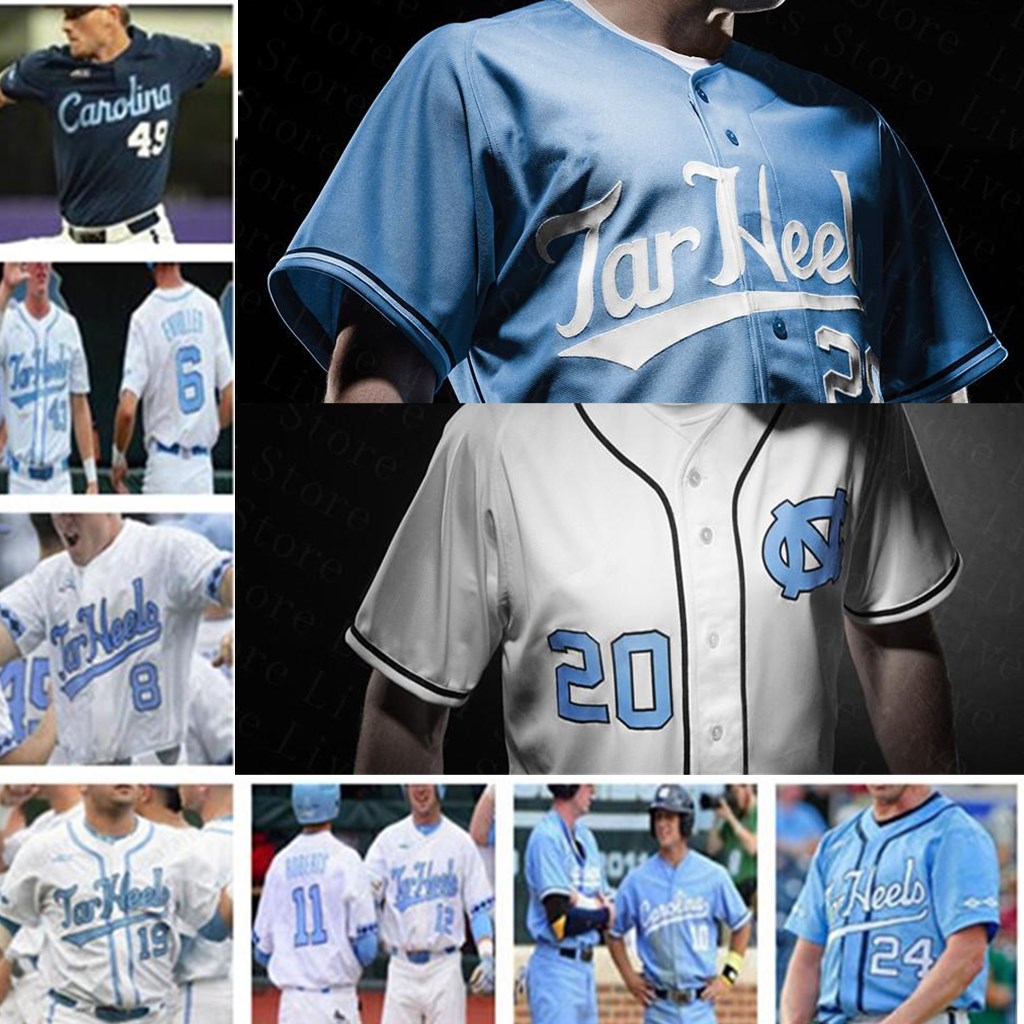 Talones UNC North Carolina Baseball Jersey Tar 88 Kyle Seager 43 Matt Harvey 45 Bergner 44 Austin Amor 2019 CWS Béisbol Blanco Azul jerseys, Grey
Talones UNC North Carolina Baseball Jersey Tar 88 Kyle Seager 43 Matt Harvey 45 Bergner 44 Austin Amor 2019 CWS Béisbol Blanco Azul jerseys, Grey