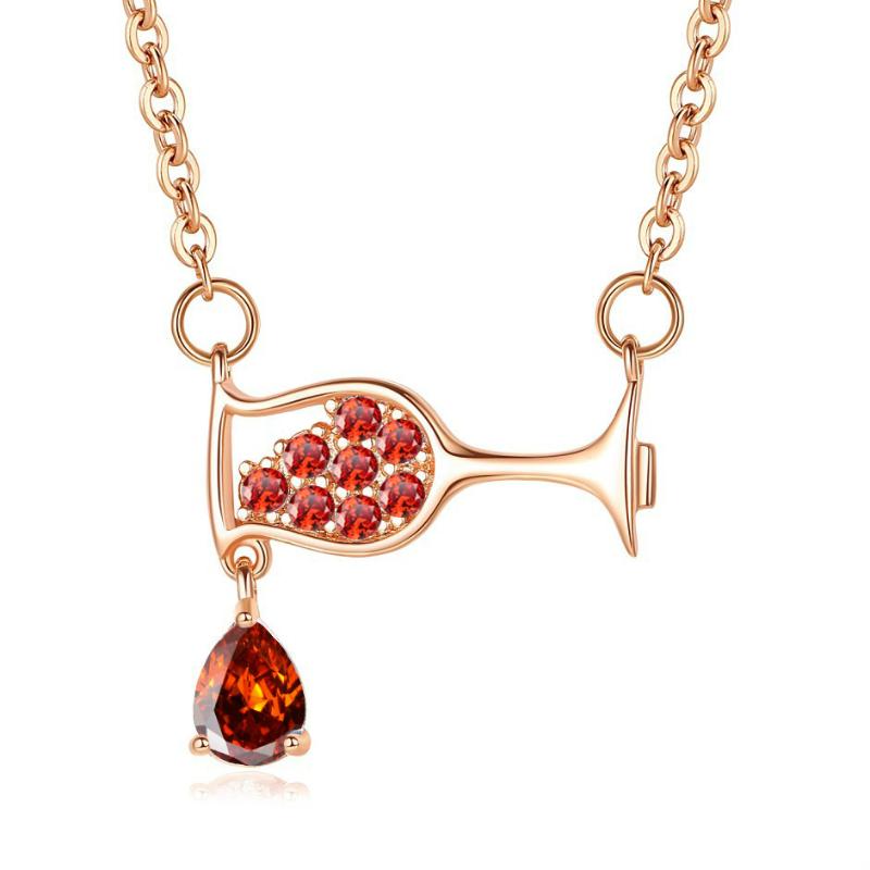 Pendant Necklaces Trendy Drop Crystal Zircon Wine Glass Necklace Women Luxury Christmas Gifts For Womens Jewelry, Silver
Pendant Necklaces Trendy Drop Crystal Zircon Wine Glass Necklace Women Luxury Christmas Gifts For Womens Jewelry, Silver