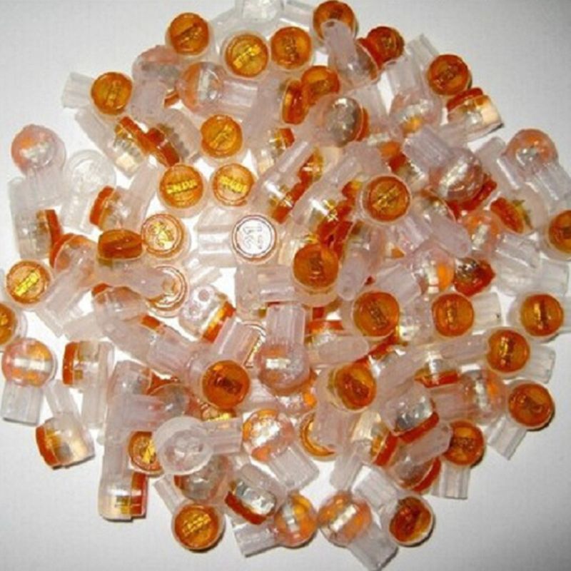 200 Plugs Wire Line UY2 K1 Terminal Block Scotchlok 0.4-0.7 Mm Butt