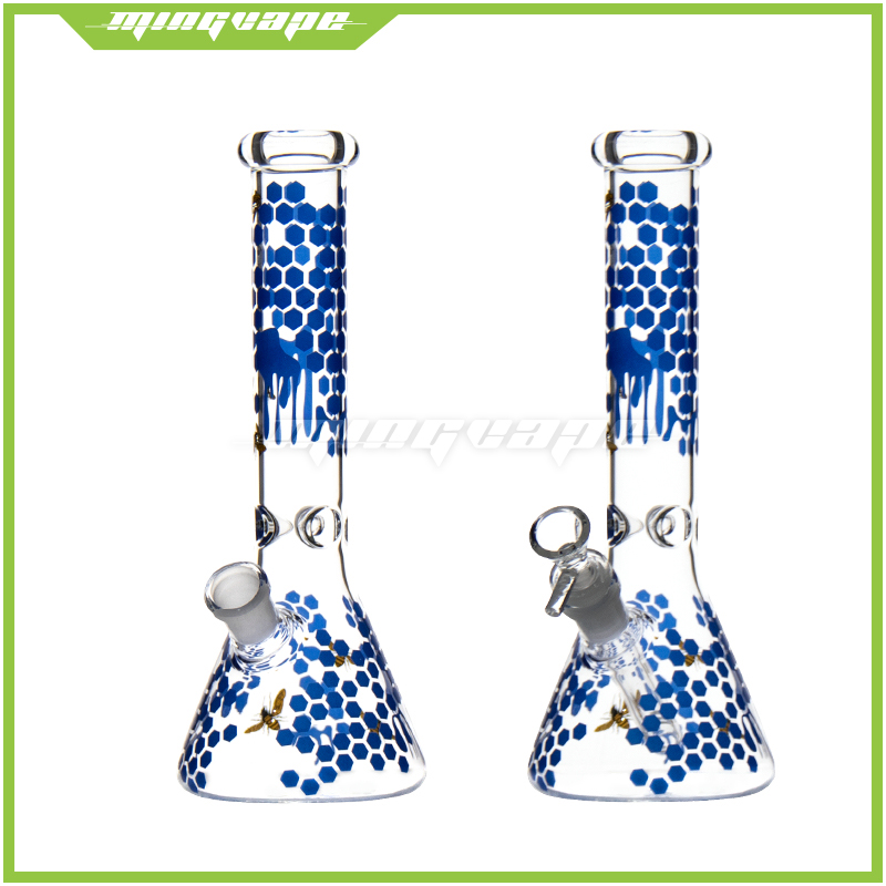 smoking beaker bong hand painting Blue bee glass water pipe 5MM thick dab rigs oil rig cool recycler
smoking beaker bong hand painting Blue bee glass water pipe 5MM thick dab rigs oil rig cool recycler