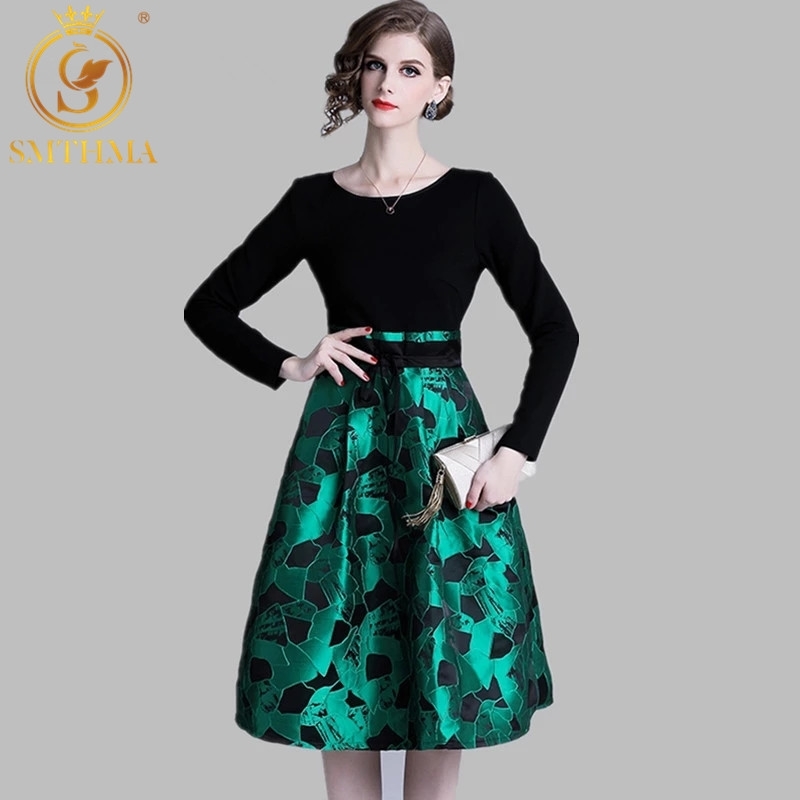 HIGH QUALITY est Designer Runway Patchwork Dress Women' Long Sleeve Gorgeous Floral Jacquard Vestidos 210520, Photo color
HIGH QUALITY est Designer Runway Patchwork Dress Women' Long Sleeve Gorgeous Floral Jacquard Vestidos 210520, Photo color