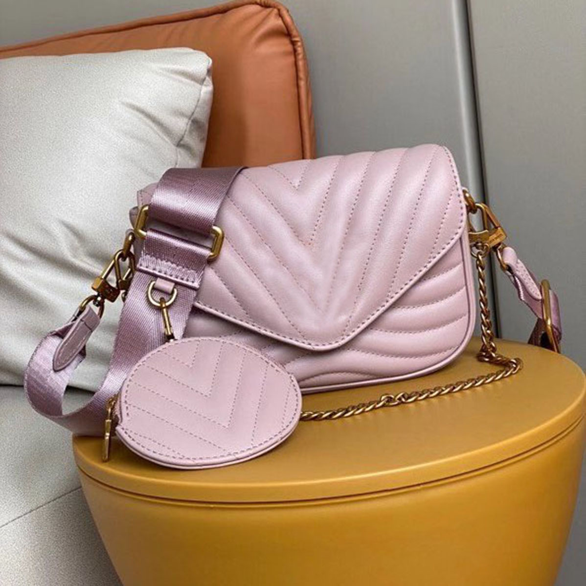 Shoulder Bag Multi Pochette Designers Crossbody Bags Girls Luxury Handbag, Biege
Shoulder Bag Multi Pochette Designers Crossbody Bags Girls Luxury Handbag, Biege