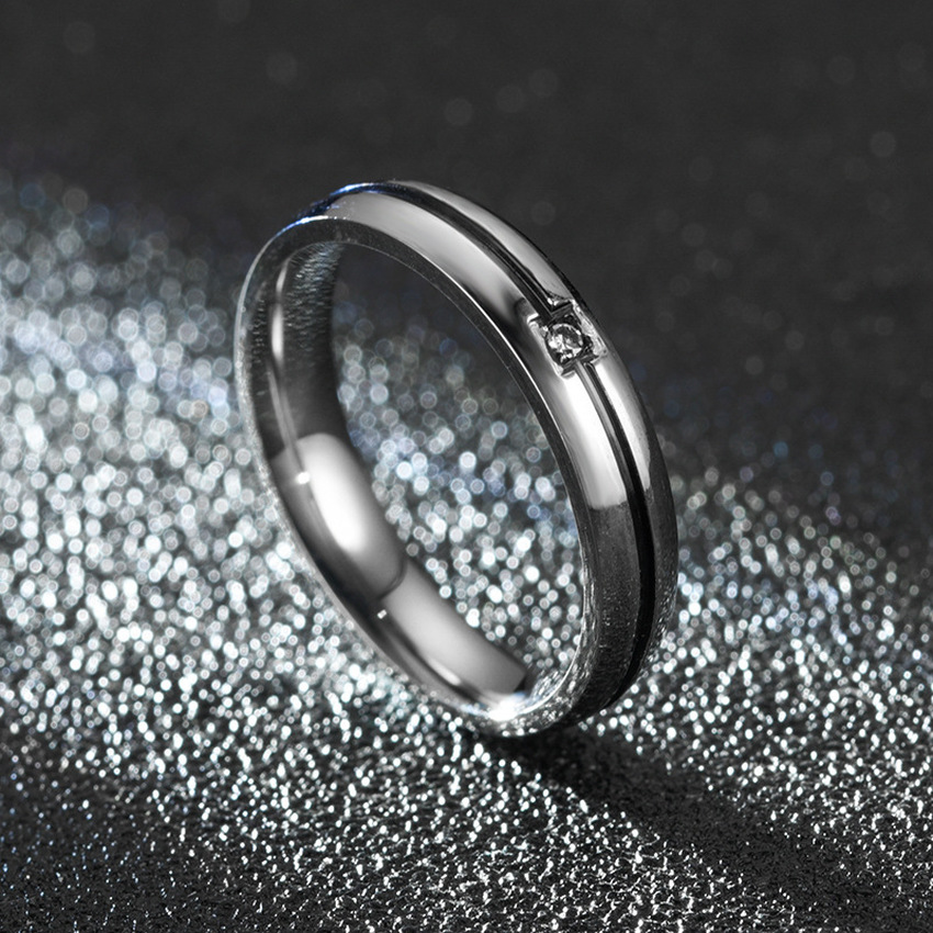Black Rose Gold Line Stainless Steel Diamond Ring Band Couple Engagement Wedding Rings for Women Men Fashion Jewelry Will and Sandy
Black Rose Gold Line Stainless Steel Diamond Ring Band Couple Engagement Wedding Rings for Women Men Fashion Jewelry Will and Sandy