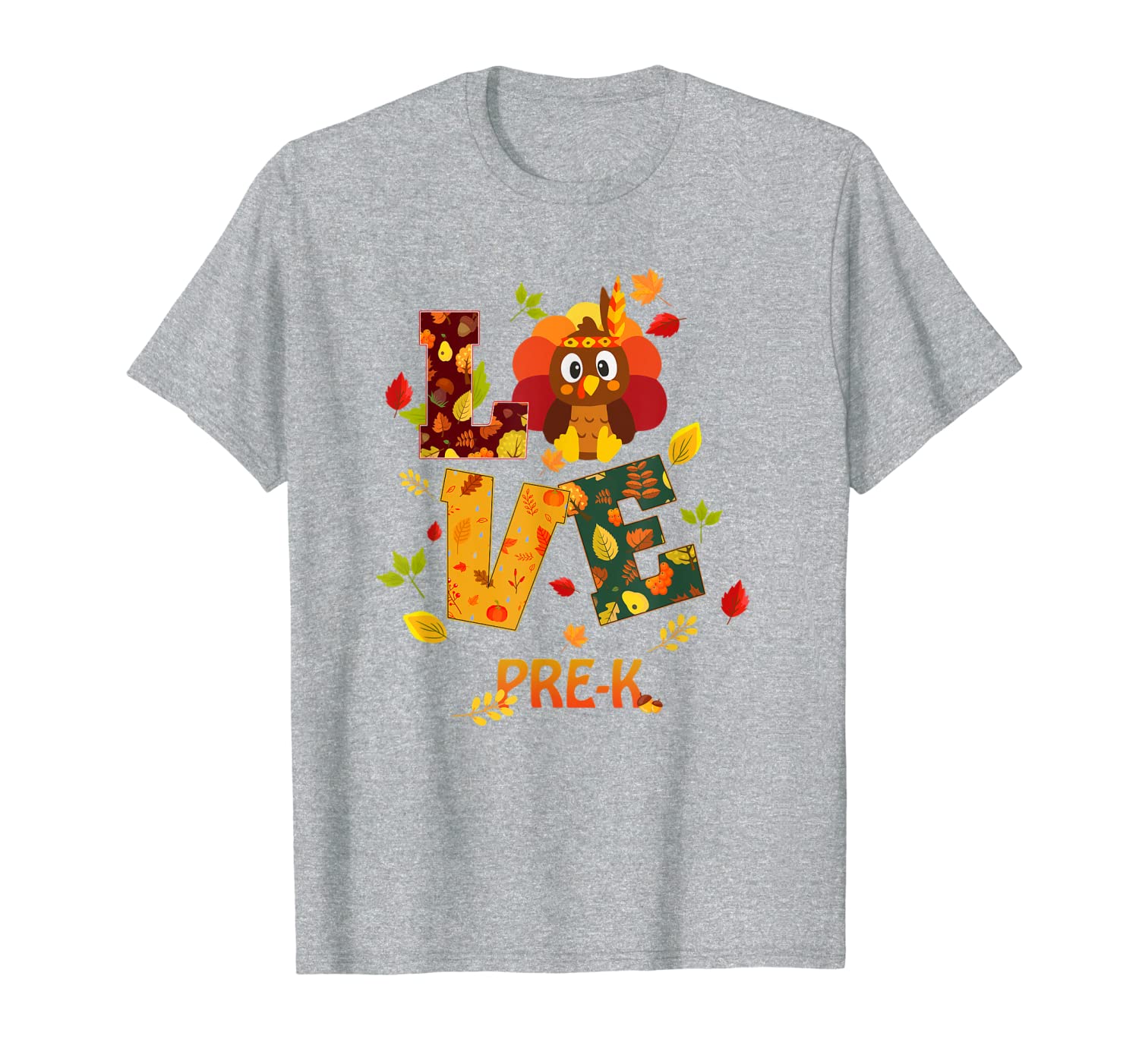cute pre-k teacher thankful costume thanksgiving gift t-shirt, White;black