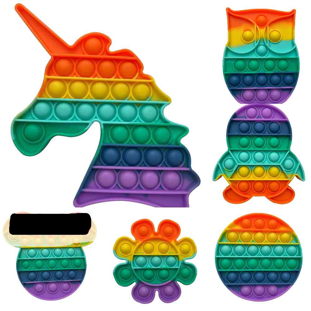 Sensory Push Pop Bubble Poppers rainbow pop fidget toys cartoon owl flower unicorn Penguin squeeze finger fun Bubbles puzzle stress reliever gifts H41PFRJ, As show
Sensory Push Pop Bubble Poppers rainbow pop fidget toys cartoon owl flower unicorn Penguin squeeze finger fun Bubbles puzzle stress reliever gifts H41PFRJ, As show