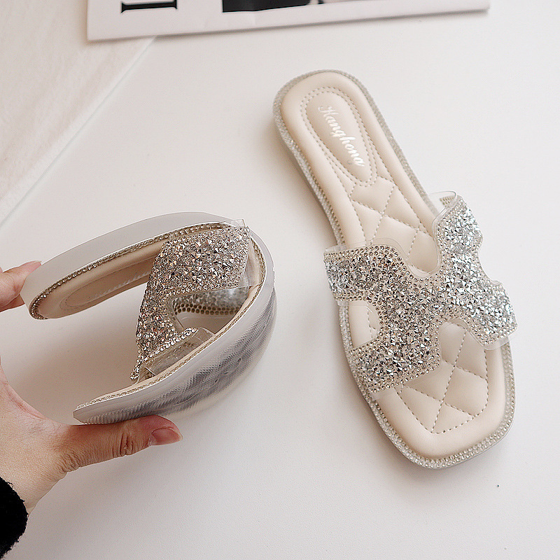 Brand Women Slippers Soft Female Flat Flip-flops Summer Beach Vacation Sandals Casual Sequined Women's Shoes Zapatos De Mujer, Lightgreen
Brand Women Slippers Soft Female Flat Flip-flops Summer Beach Vacation Sandals Casual Sequined Women's Shoes Zapatos De Mujer, Lightgreen