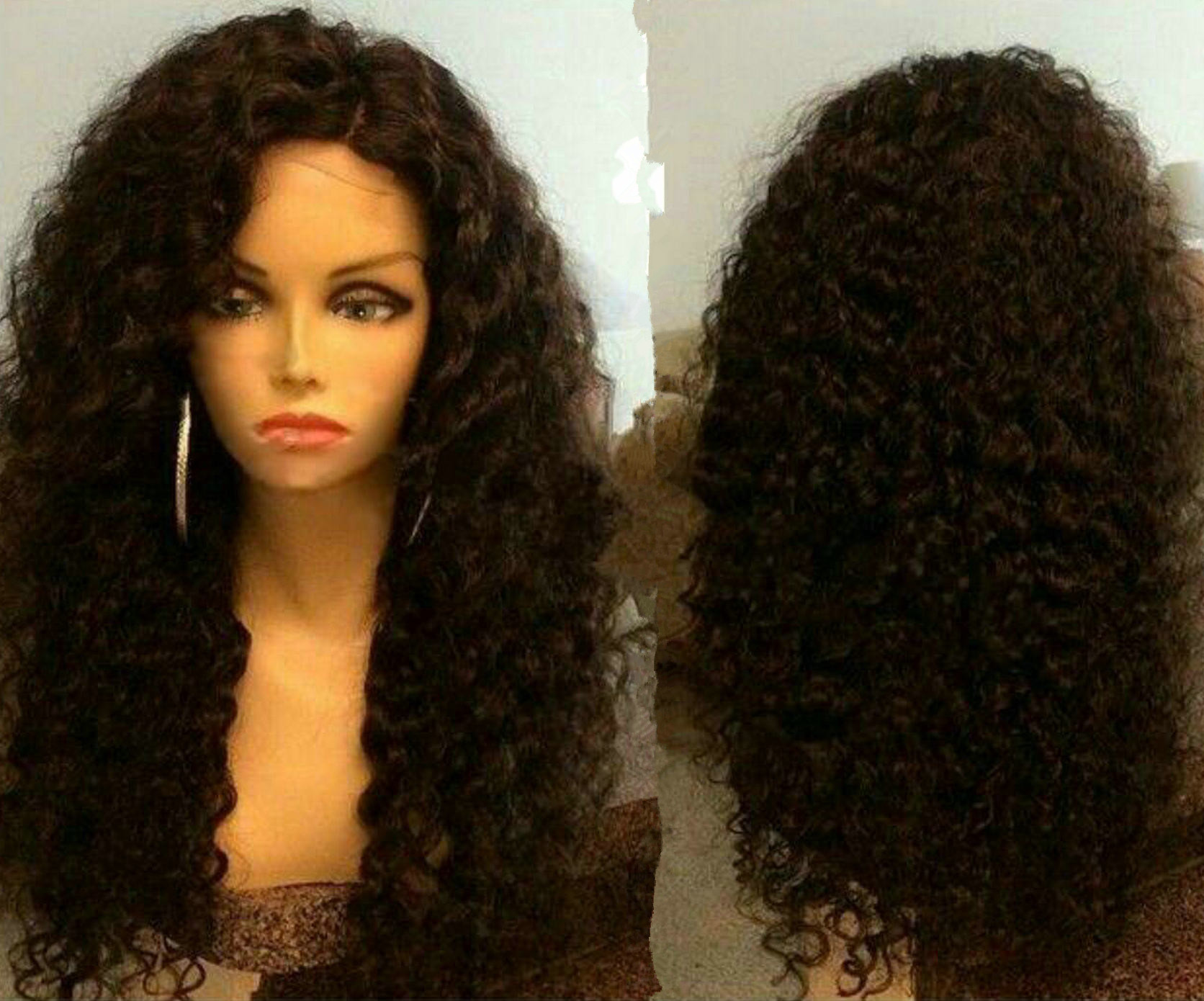 Classical Hd swiss peruvian curly virgin remy lace front wig real human hair kinky 360 full frontal wigs for black women Grade 9A diva1 130%density