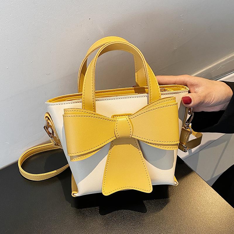 Small Bucket Shoulder Bags For Women Bow-knot Crossbody Bag Ladies Simple Leather Top-handle Handbags Panelled Messenger Sac Cross Body, Black
Small Bucket Shoulder Bags For Women Bow-knot Crossbody Bag Ladies Simple Leather Top-handle Handbags Panelled Messenger Sac Cross Body, Black