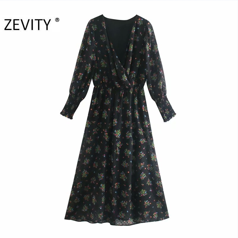 Zevity Autumn Women Fashion V Neck Floral Print Office Chiffon Midi Dress New Ladies Chic Long Sleeve Brand Party Vestido DS4540, As pic ds4540o
Zevity Autumn Women Fashion V Neck Floral Print Office Chiffon Midi Dress New Ladies Chic Long Sleeve Brand Party Vestido DS4540, As pic ds4540o