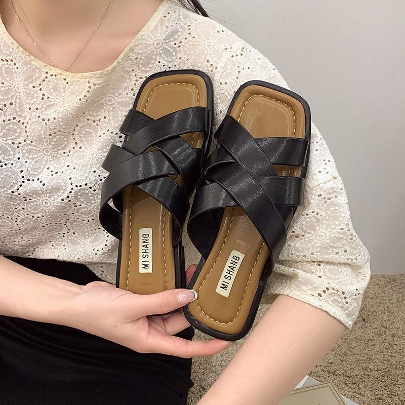 Slippers 2022 Summer Women Fashion Brand Metal Buckle Sandal Flat Heel Ladies Casual Slip On Slides Outdoor Flip Flops, White
Slippers 2022 Summer Women Fashion Brand Metal Buckle Sandal Flat Heel Ladies Casual Slip On Slides Outdoor Flip Flops, White