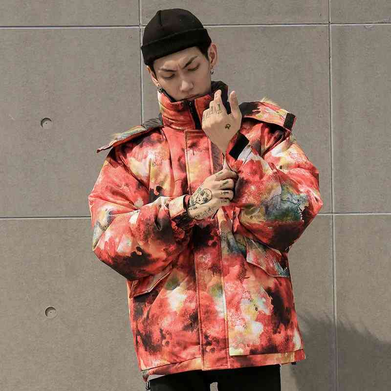 Men's Down & Parkas Hip Hop Winter Illusion Hooded Windbreaker Streetwear Fur Hood Padded Cotton Jacket Parka Japaneses O0ZQ# J4FG, 1# shoe box
Men's Down & Parkas Hip Hop Winter Illusion Hooded Windbreaker Streetwear Fur Hood Padded Cotton Jacket Parka Japaneses O0ZQ# J4FG, 1# shoe box