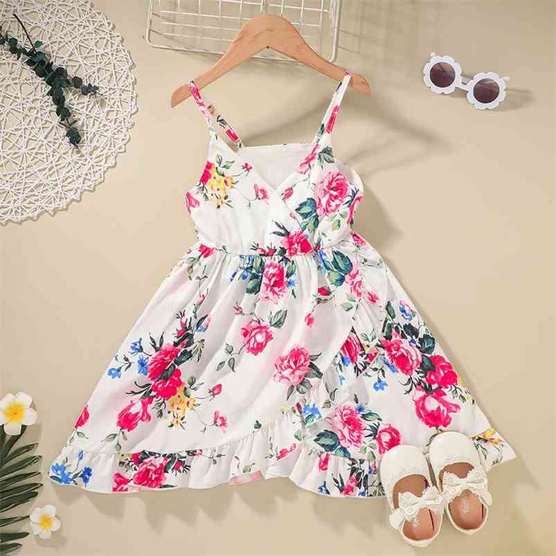 Arrivals Girls Summer Style Strap Print Floral Ruffles Cute A-Line Girl Streetwear Dress 18M-6T 210629, Pink
Arrivals Girls Summer Style Strap Print Floral Ruffles Cute A-Line Girl Streetwear Dress 18M-6T 210629, Pink