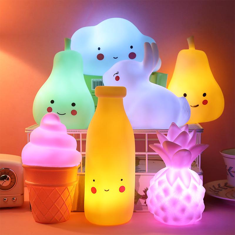 Night Lights Children Cartoon Light LED Indoor Decoration Lamp For Kids Xmas Gift Lantern Fruite Cloud Star Toys DIY Shape Baby Lampara
Night Lights Children Cartoon Light LED Indoor Decoration Lamp For Kids Xmas Gift Lantern Fruite Cloud Star Toys DIY Shape Baby Lampara