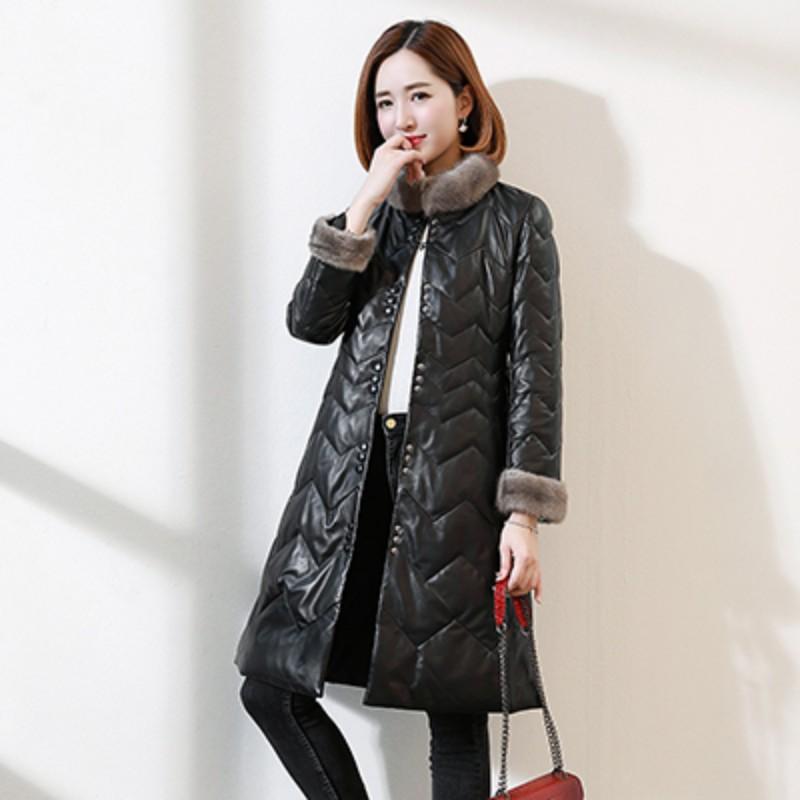 Womens Genuine Luxury Leather Down Jacket 2021 Winter Collar Slim Sheepskin Coat Office Lady Warm Overcoat -3XL Women's & Faux, Black
Womens Genuine Luxury Leather Down Jacket 2021 Winter Collar Slim Sheepskin Coat Office Lady Warm Overcoat -3XL Women's & Faux, Black