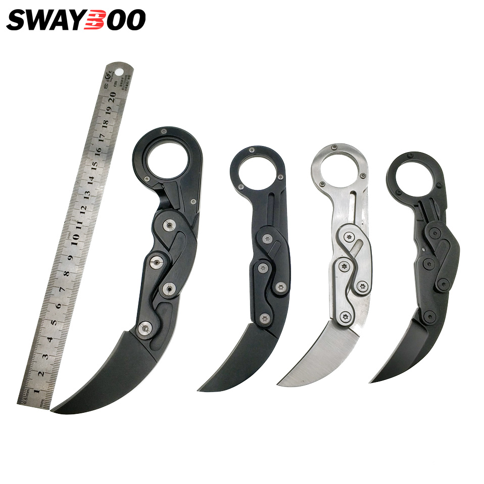 Swayboo mechanica caw Karambit CS GO interesting surviva ring knife pocket foding tactica knife mini EDC muti with cip
Swayboo mechanica caw Karambit CS GO interesting surviva ring knife pocket foding tactica knife mini EDC muti with cip