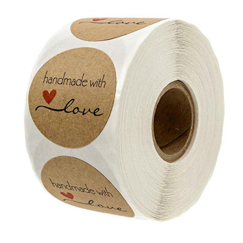 Gift Wrap 100Pcs Vintage Kraft Paper Round Label Handmade With Love Sticker Baking Packaging Christmas Gifts Decoration Sealing Stickers
Gift Wrap 100Pcs Vintage Kraft Paper Round Label Handmade With Love Sticker Baking Packaging Christmas Gifts Decoration Sealing Stickers