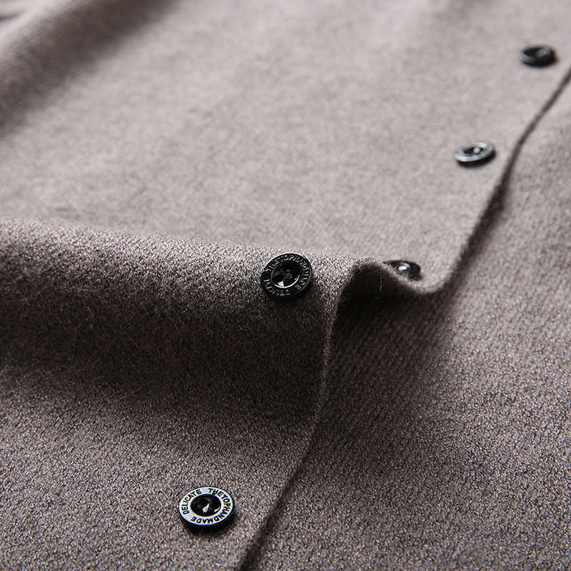 Fashion Mens Cardigan Jackets Coats Streetwear Trend Windbreaker Autumn Overcoat Casual Sweater Jacket Men Clothing Black 210818