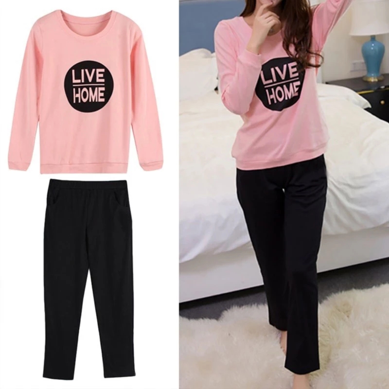 2021letters print pajamas sets spring autumn thin women long sleepwear suit home women gift female sleepwear, Black;red
2021letters print pajamas sets spring autumn thin women long sleepwear suit home women gift female sleepwear, Black;red