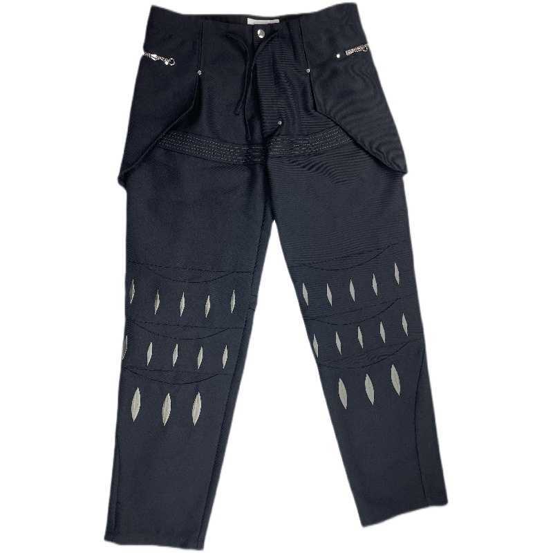 Men' Pants Kiko kostadinov21ss Arcadia Navy embroidered button and strap casual frock pants, Black
Men' Pants Kiko kostadinov21ss Arcadia Navy embroidered button and strap casual frock pants, Black