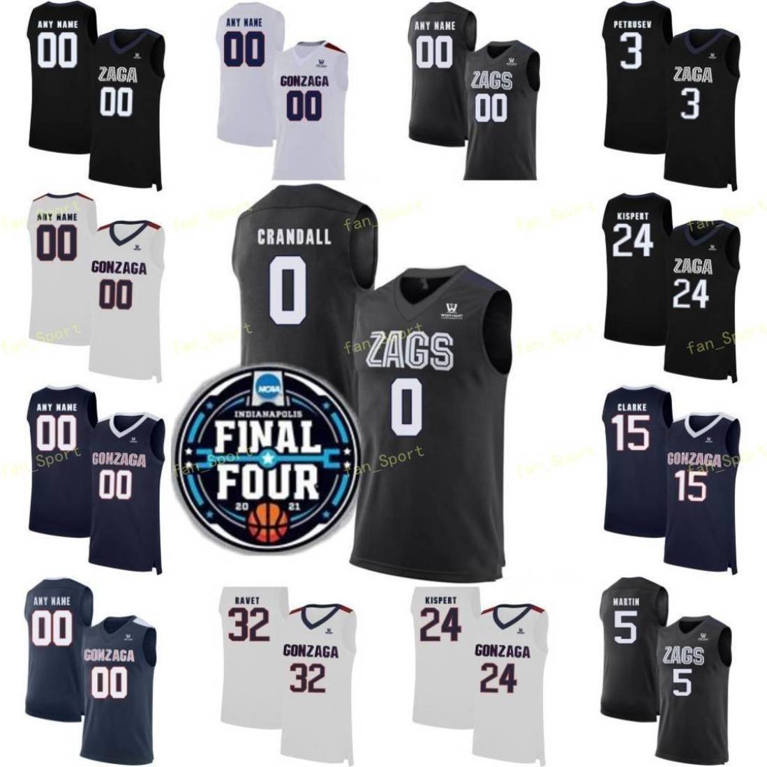 NCAA Basketball Final Four Gonzaga Bulldogs 1 Jalen Suggs Jersey College 24 Corey Kispert 2 Drew Timme 11 Joel Ayayi 3 Andrew Nembhard, Black
NCAA Basketball Final Four Gonzaga Bulldogs 1 Jalen Suggs Jersey College 24 Corey Kispert 2 Drew Timme 11 Joel Ayayi 3 Andrew Nembhard, Black